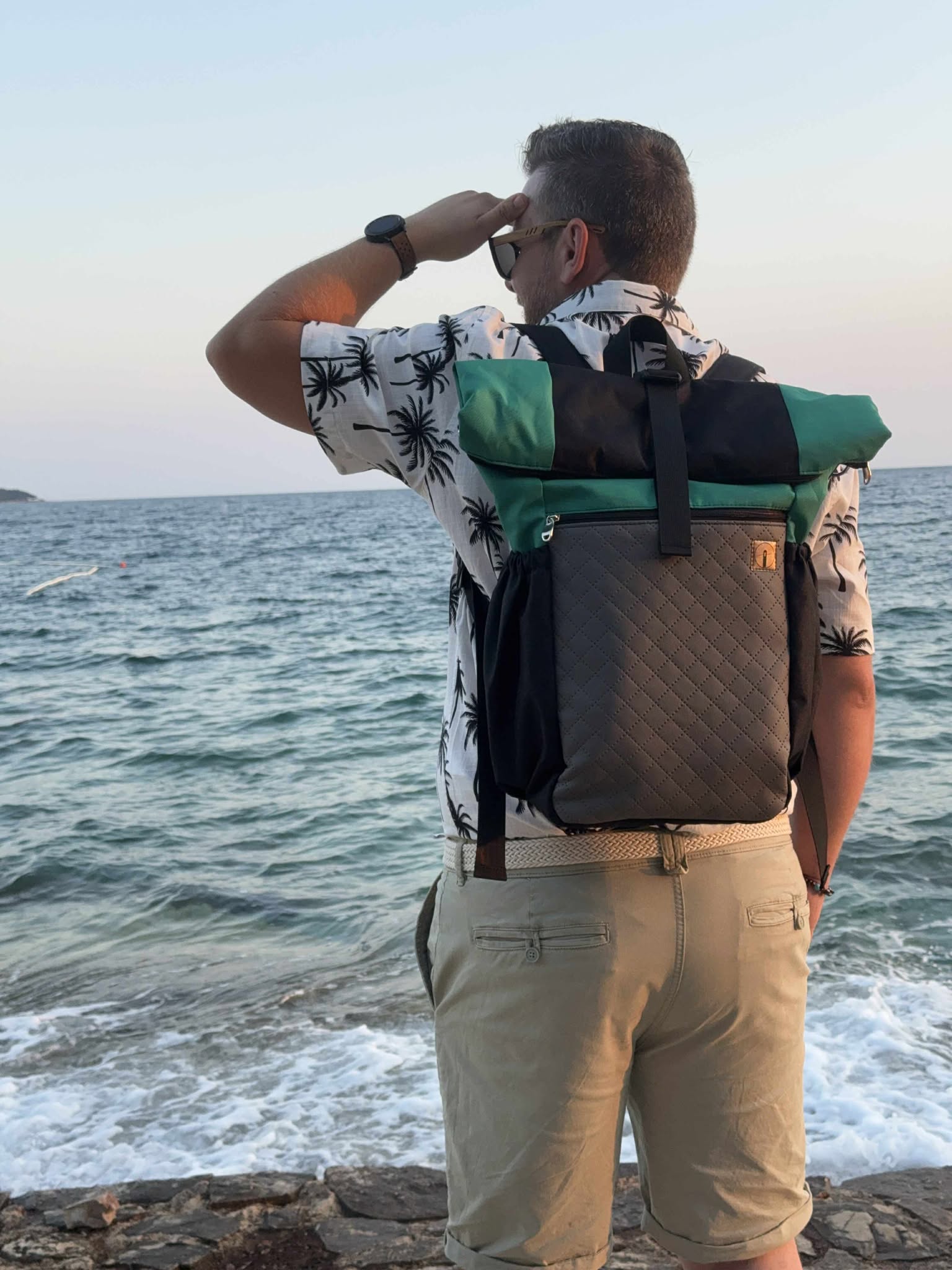 Tripek rajaner 2w1 mix kolorów z zielenią intensywną