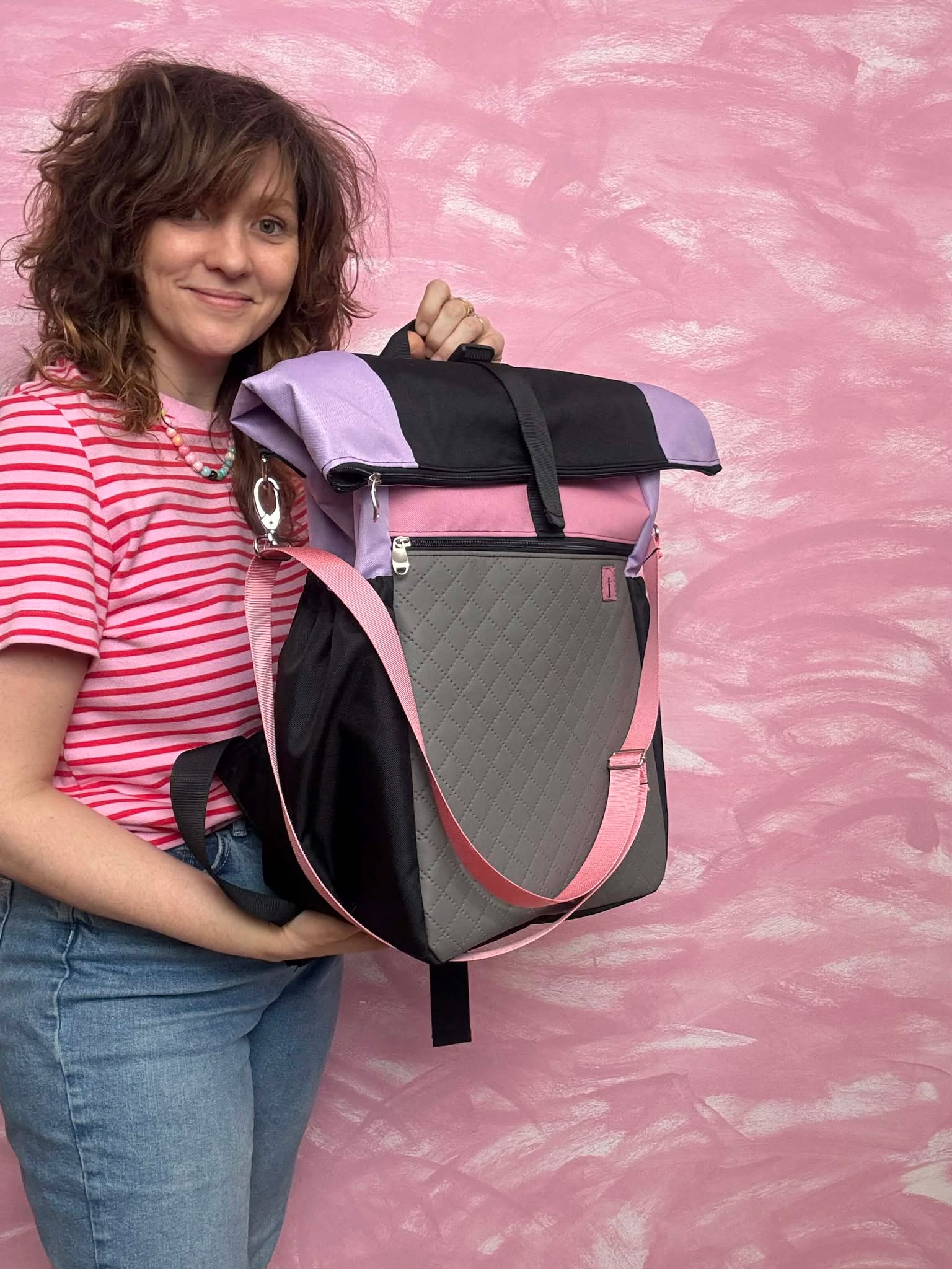 Tripek rajaner 2w1 nowe wymiary Ryanaira pikówka pastela