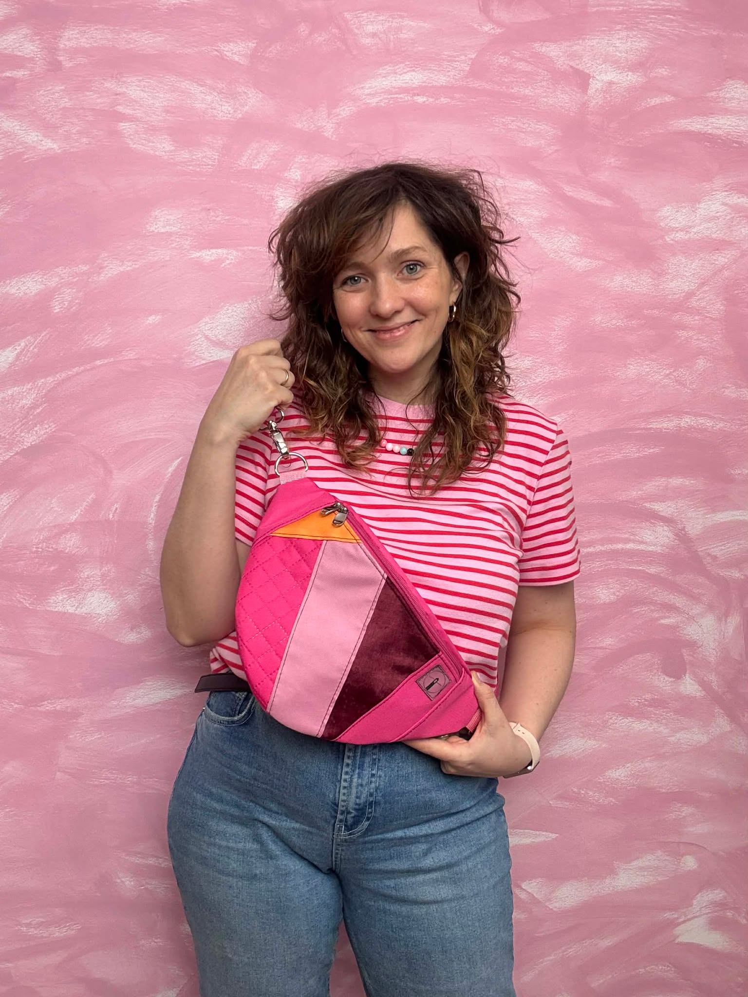 Nerka baggy Skrawkowiec na neonowym różu