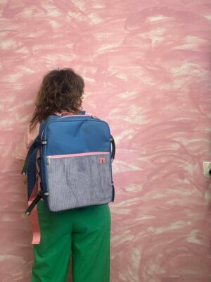 Plecak FLY BOX sztruks lawenda 40/30/20