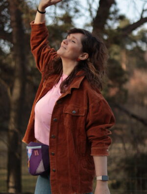 Boss- ka nerka skrawkowiec kolorowe kropki