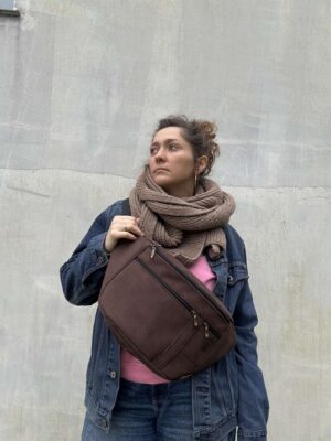 Nerka Offroadka brązowa tkanina tapicerska